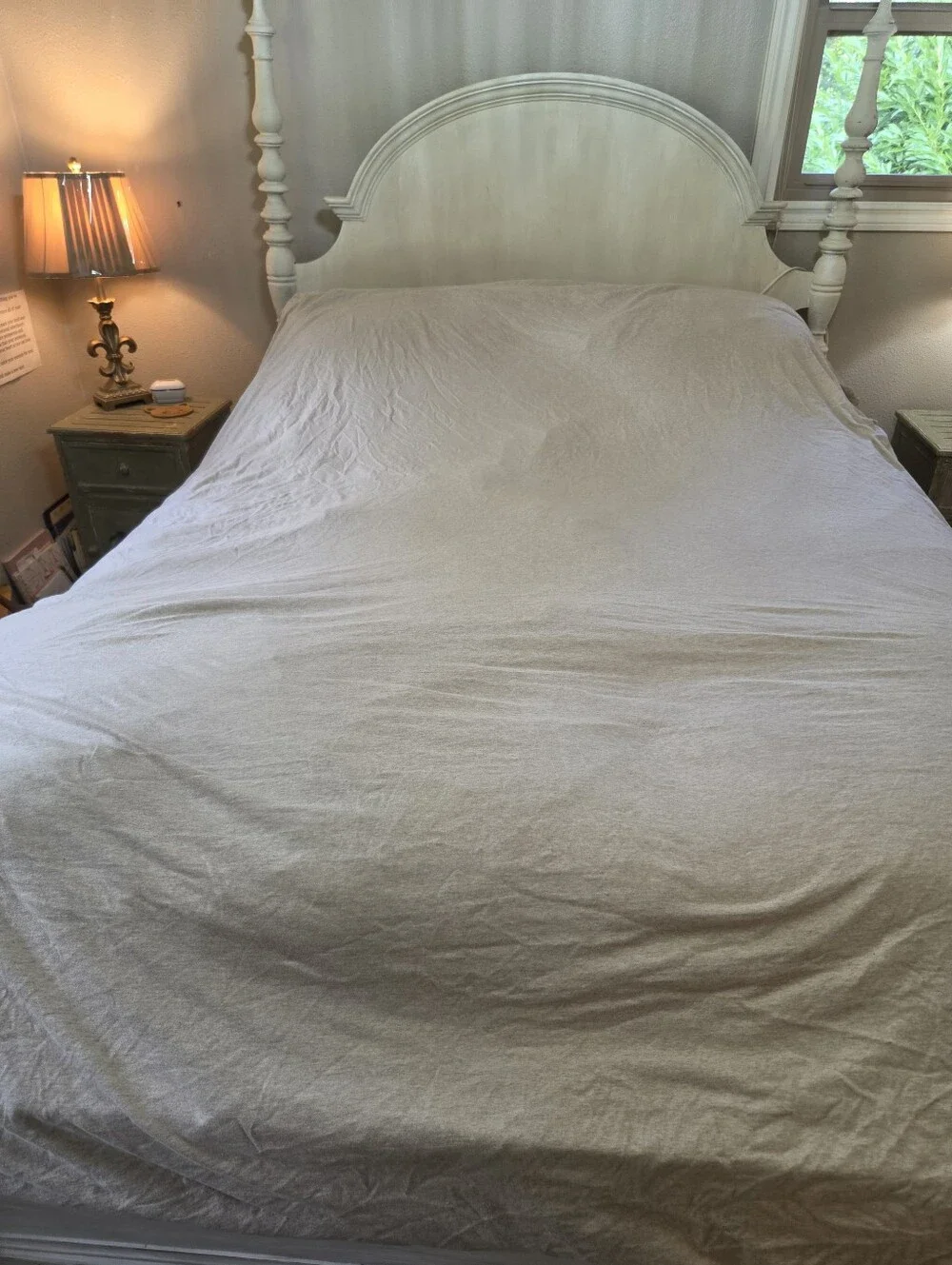Crate&barrel King Size Organic Cotton Oatmeal Color Duvet